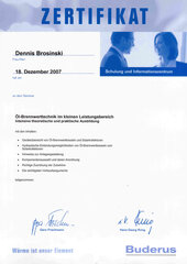 Seminar Öl-Brennwerttechnik im kleinen Leistungsbereich, Dennis Brosinski