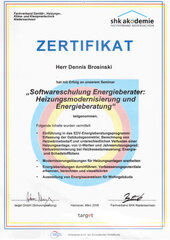 Softwareschulung Energieberater: Heizungsmodernisierung und Energieberatung, Dennis Brosinski