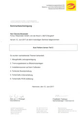 Seminar Aus Fehlern lernen (Teil 2), Dennis Brosinski